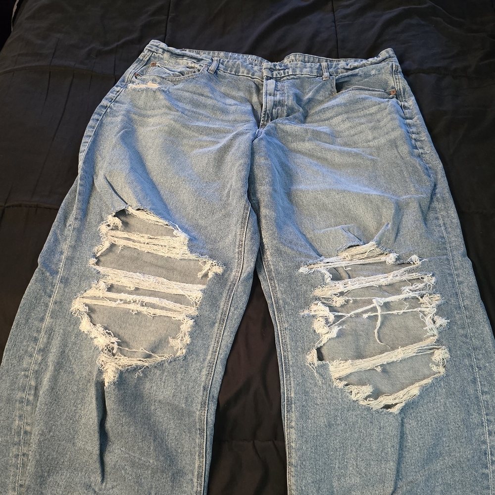 American Eagle Curvy Super High Rise Baggy Straight